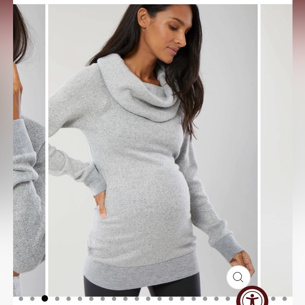 Ingrid & Isabel cowl neck maternity sweater